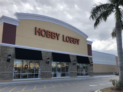 Hobby lobby fort myers - We offer exciting career opportunities for bright, energetic and talented individuals in a stimulating, fast-paced and team-oriented culture. _Our stores are closed on Sundays._. To better qualify for this job it is good that you have at least 1-2 years minimum of job experience related to "Retail Associate (seasonal)" before you apply.